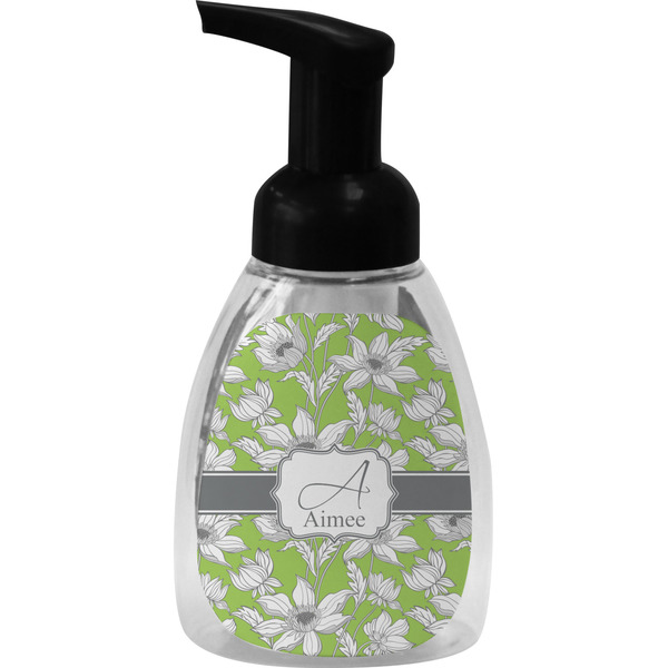 Custom Wild Daisies Foam Soap Bottle - Black (Personalized)