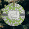 Wild Daisies Frosted Glass Ornament - Round (Lifestyle)