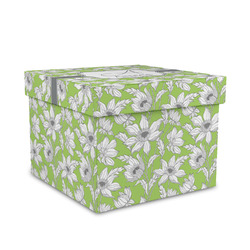 Wild Daisies Gift Box with Lid - Canvas Wrapped - Medium (Personalized)