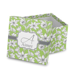 Wild Daisies Gift Box with Lid - Canvas Wrapped (Personalized)