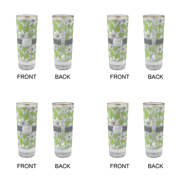 Wild Daisies Glass Shot Glass - 2 oz - Set of 4 - APPROVAL