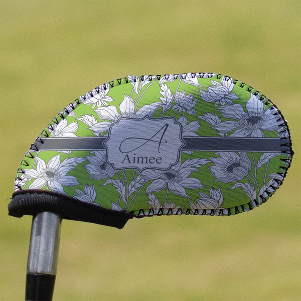 Custom Wild Daisies Golf Club Iron Cover (Personalized)