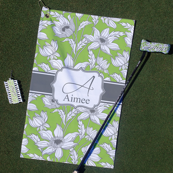 Custom Wild Daisies Golf Towel Gift Set (Personalized)