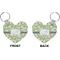 Wild Daisies Heart Keychain (Front + Back)