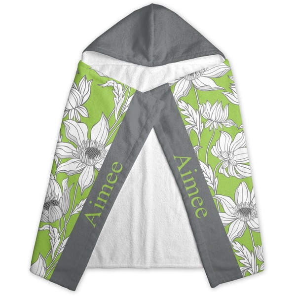 Wild Daisies Hooded Towel - Folded
