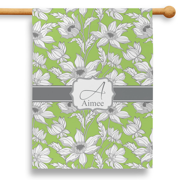 Custom Wild Daisies 28" House Flag - Double Sided (Personalized)