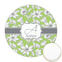 Wild Daisies Printed Cookie Topper - Round (Personalized)