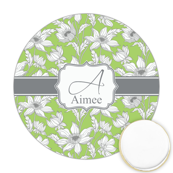 Custom Wild Daisies Printed Cookie Topper - 2.5" (Personalized)