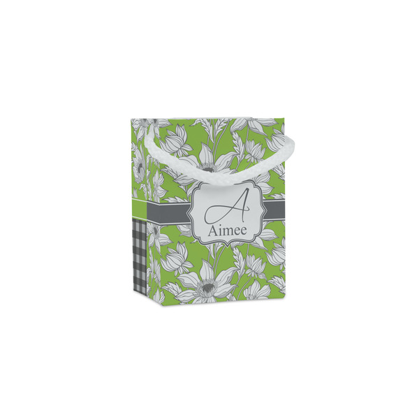 Custom Wild Daisies Jewelry Gift Bags - Gloss (Personalized)