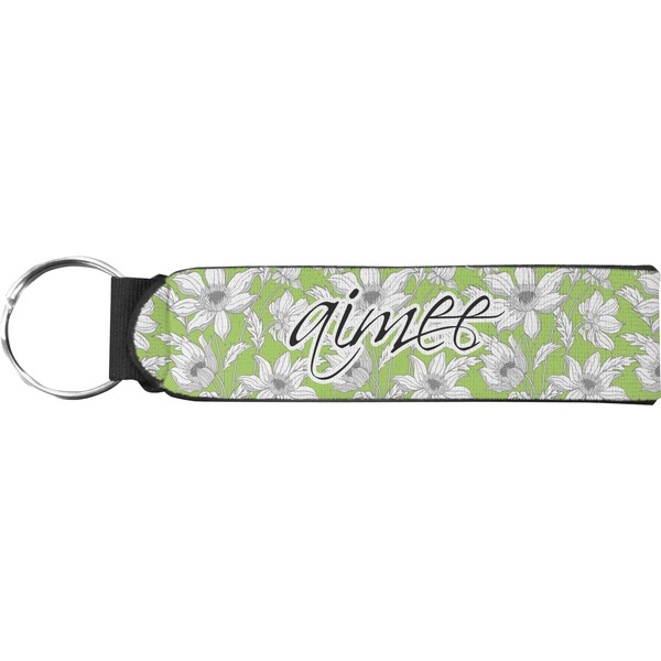 Custom Wild Daisies Neoprene Keychain Fob (Personalized)