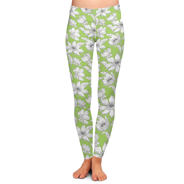 Custom Wild Daisies Ladies Leggings - Extra Large
