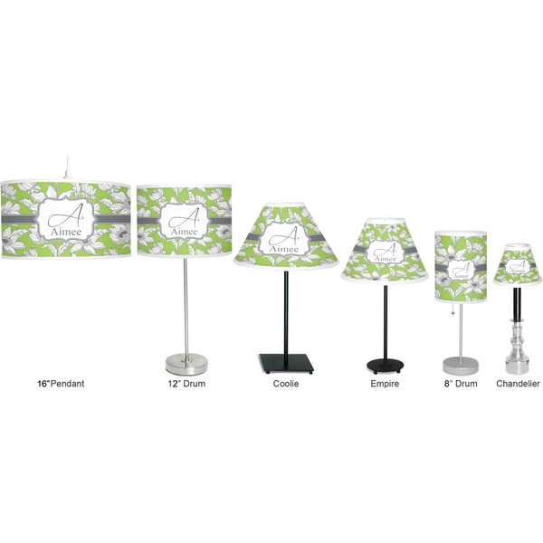 Wild Daisies Lamp Full View Size Comparison