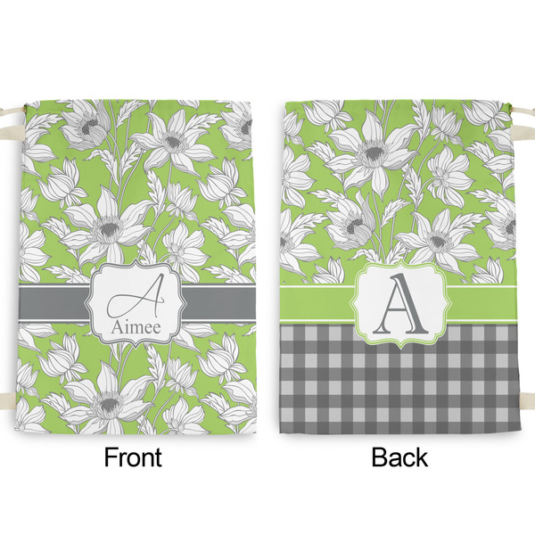 Wild Daisies Large Laundry Bag - Front & Back View