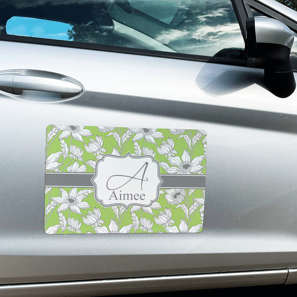 Wild Daisies Large Rectangle Car Magnets- In Context