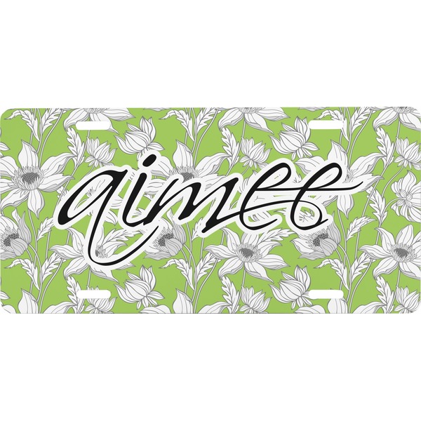 Custom Wild Daisies Front License Plate (Personalized)