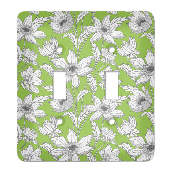 Custom Wild Daisies Light Switch Cover (2 Toggle Plate)