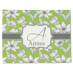 Wild Daisies Single-Sided Linen Placemat - Single w/ Name and Initial