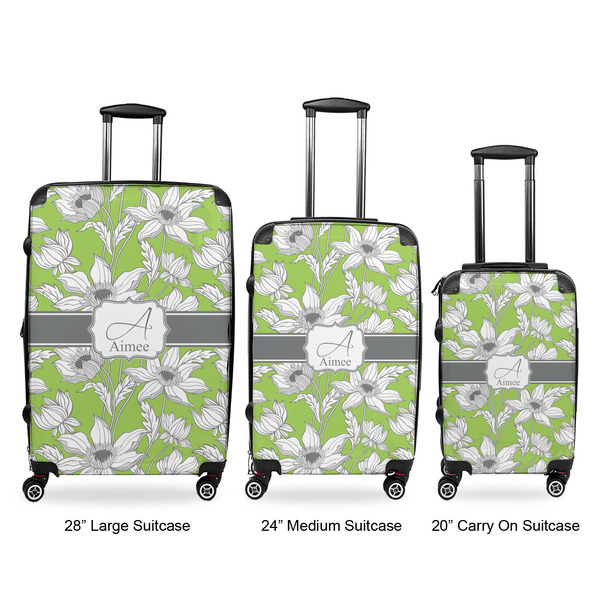 Wild Daisies Luggage Bags all sizes - With Handle