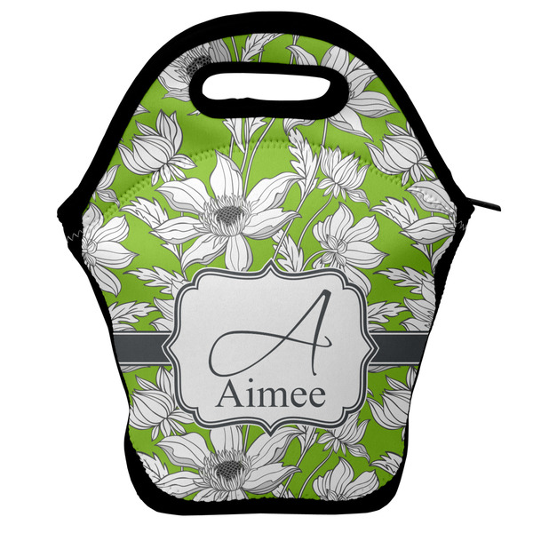 Custom Wild Daisies Lunch Bag w/ Name and Initial