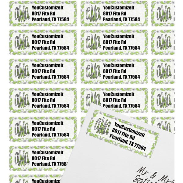 Wild Daisies Mailing Label on Envelope - Multiple Labels