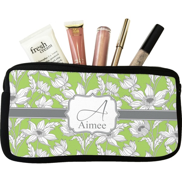 Custom Wild Daisies Makeup / Cosmetic Bag - Small (Personalized)