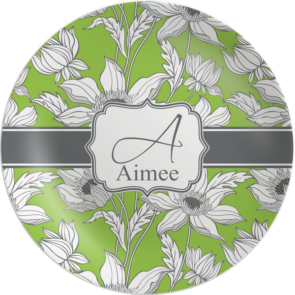 Custom Wild Daisies Melamine Salad Plate - 8" (Personalized)
