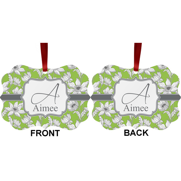 Wild Daisies Metal Benilux Ornament - Front and Back (APPROVAL)