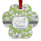 Wild Daisies Metal Paw Ornament - Front