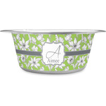 Wild Daisies Stainless Steel Dog Bowl (Personalized)