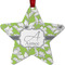 Wild Daisies Metal Star Ornament - Front