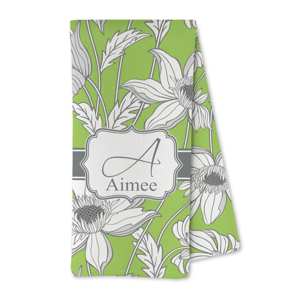 Custom Wild Daisies Kitchen Towel - Microfiber (Personalized)