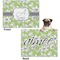 Wild Daisies Microfleece Dog Blanket - Regular - Front & Back