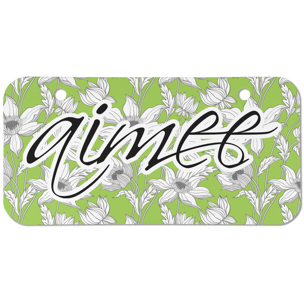 Custom Wild Daisies Mini/Bicycle License Plate (2 Holes) (Personalized)