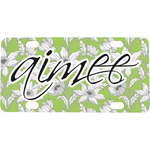 Wild Daisies Mini / Bicycle License Plate (4 Holes) (Personalized)