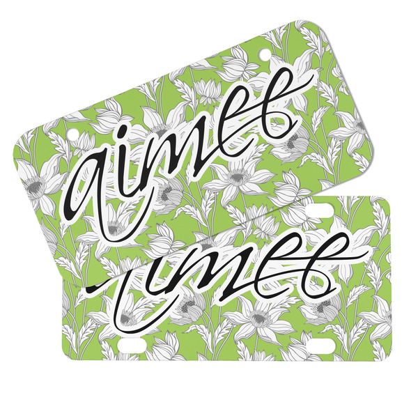 Wild Daisies Mini License Plates - MAIN (4 and 2 Holes)