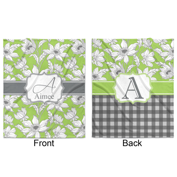 Wild Daisies Minky Blanket - 50"x60" - Double Sided - Front & Back