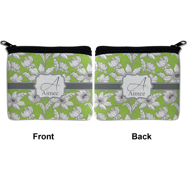 Wild Daisies Neoprene Coin Purse - Front & Back (APPROVAL)