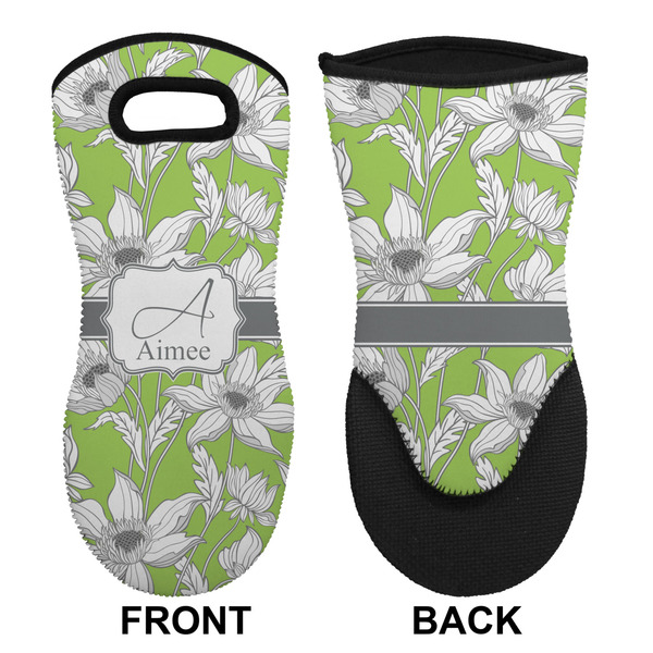 Wild Daisies Neoprene Oven Mitt (Front & Back)