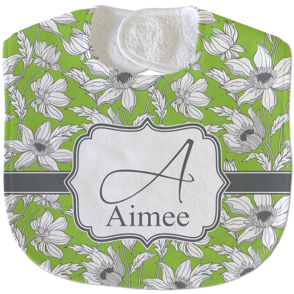 Wild Daisies New Baby Bib - Closed and Folded