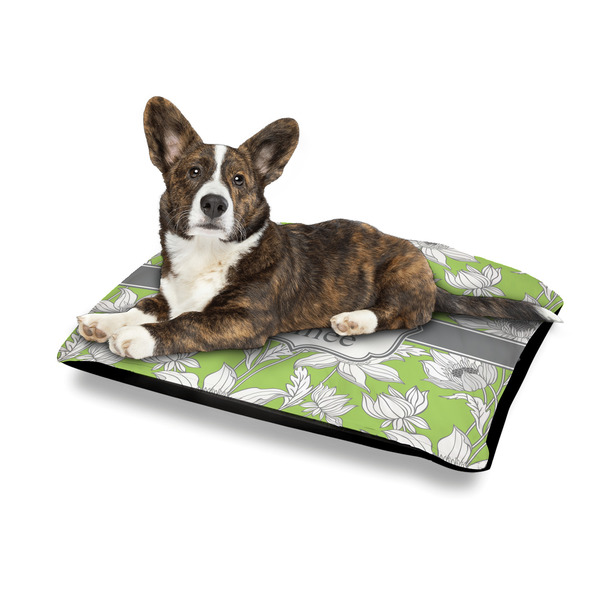 Wild Daisies Outdoor Dog Beds - Medium - IN CONTEXT