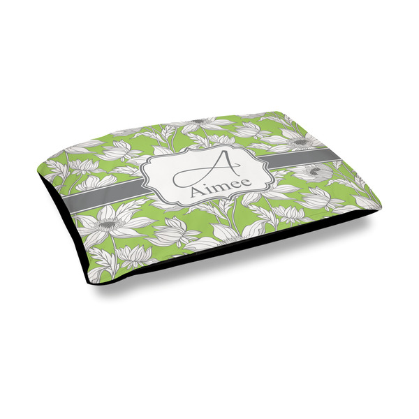 Custom Wild Daisies Outdoor Dog Bed - Medium (Personalized)