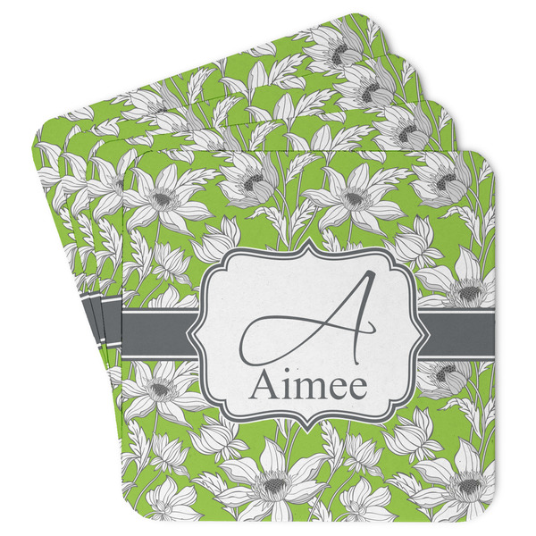 Custom Wild Daisies Paper Coasters (Personalized)