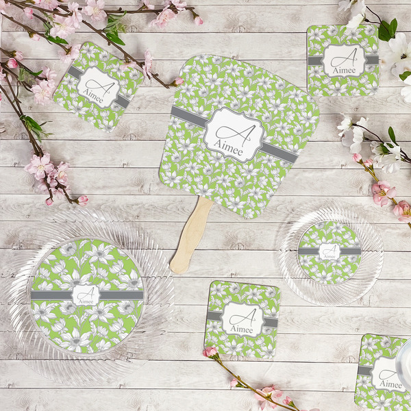 Wild Daisies Party Supplies Combination Image - All items - Plates, Coasters, Fans
