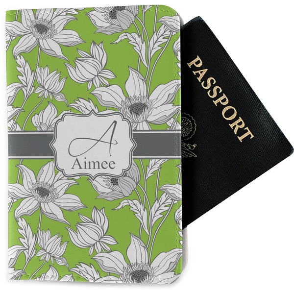 Custom Wild Daisies Passport Holder - Fabric (Personalized)