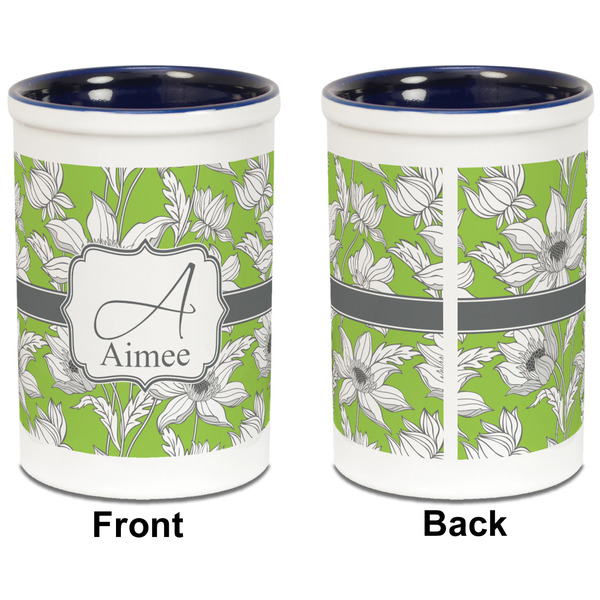 Wild Daisies Pencil Holder - Blue - approval