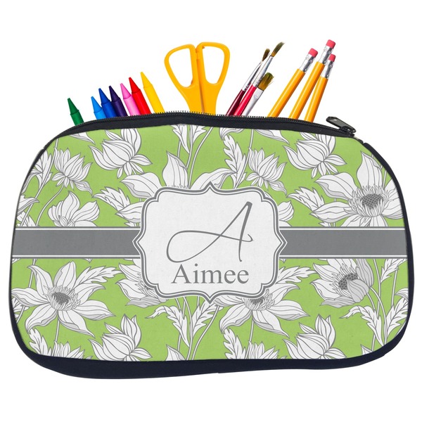 Wild Daisies Pencil / School Supplies Bags - Medium