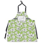 Wild Daisies Apron Without Pockets w/ Name and Initial