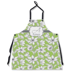 Wild Daisies Apron Without Pockets w/ Name and Initial