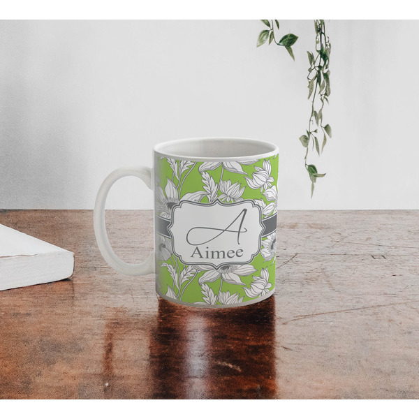 Wild Daisies Personalized Coffee Mug - Lifestyle