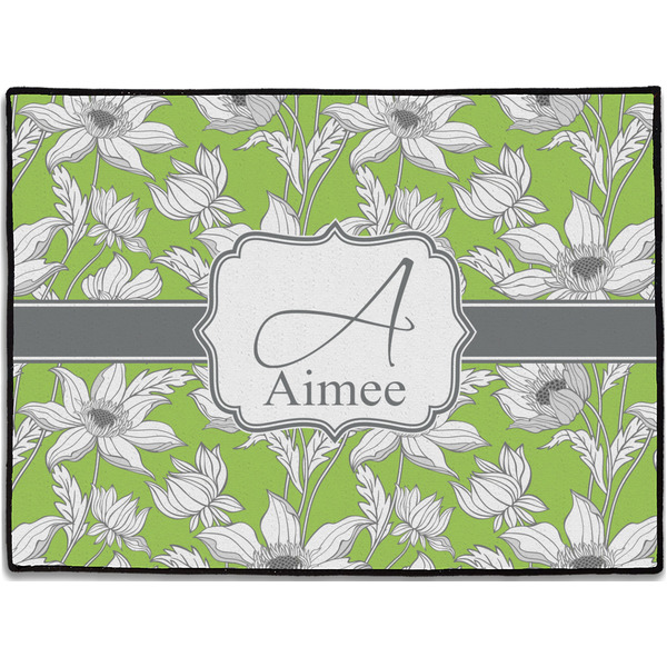 Custom Wild Daisies Door Mat (Personalized)